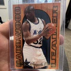 Shaquille O'Neal Hardwood Leader Insert 1994 95 Fleer 19/27 Orlando Magic0