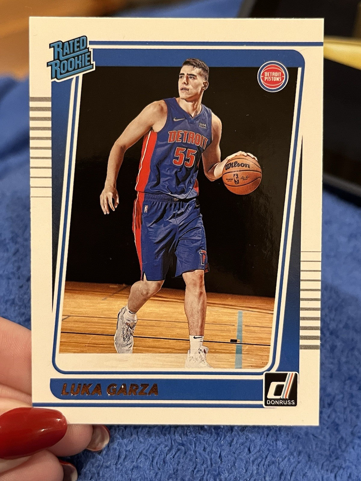 Panini Donruss 2021 22 Rated Rookie Luka Garza #214 Detroit Pistons NBA Card0