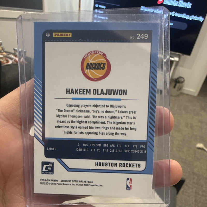 Panini Donruss Optic Legends Hakeem Olajuwon Houston Rockets #2491