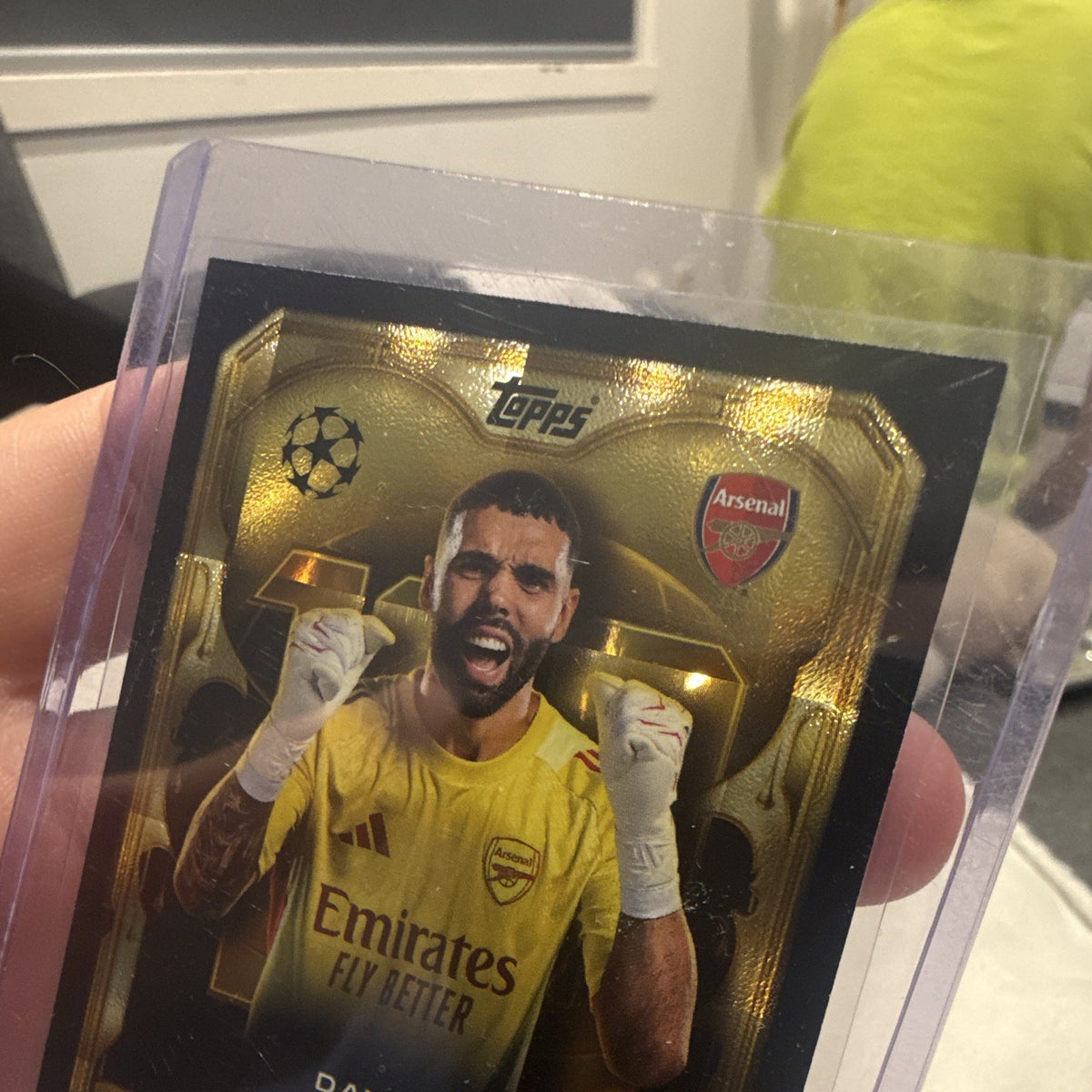 Topps Match Attax David Raya 100 Club Insert Arsenal FC 280 Soccer Card2