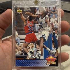 Upper Deck 1992 93 NBA Top Prospects Shaquille O'Neal Orlando Magic #474 Insert0