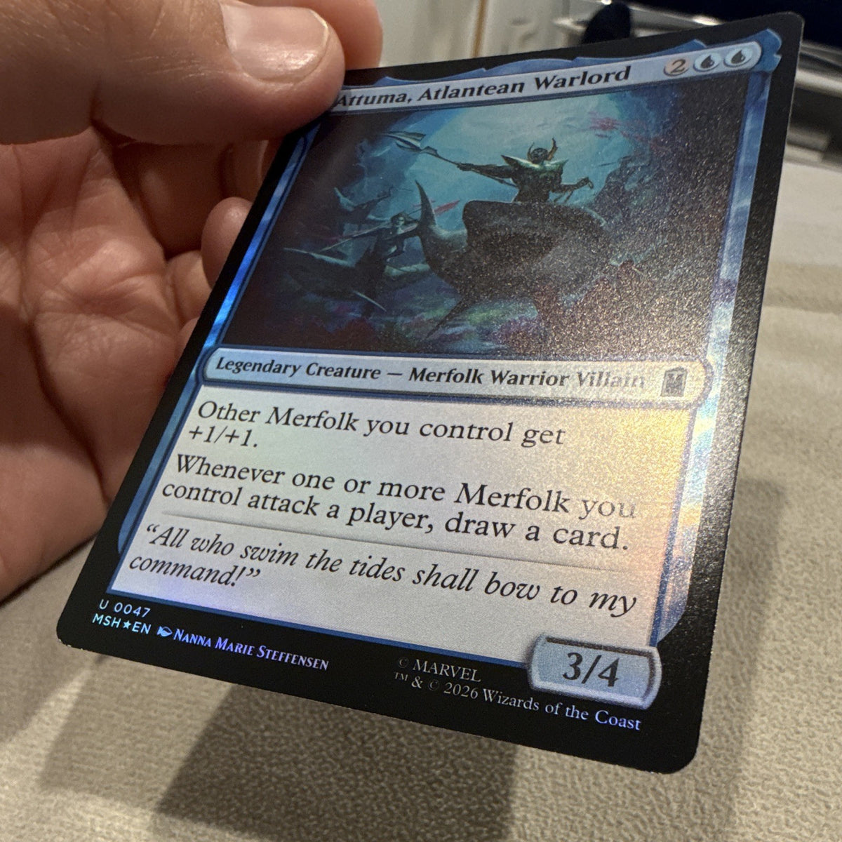 Wizards of the Coast Attuma, Atlantean Warlord Uncommon Foil MSH 00473