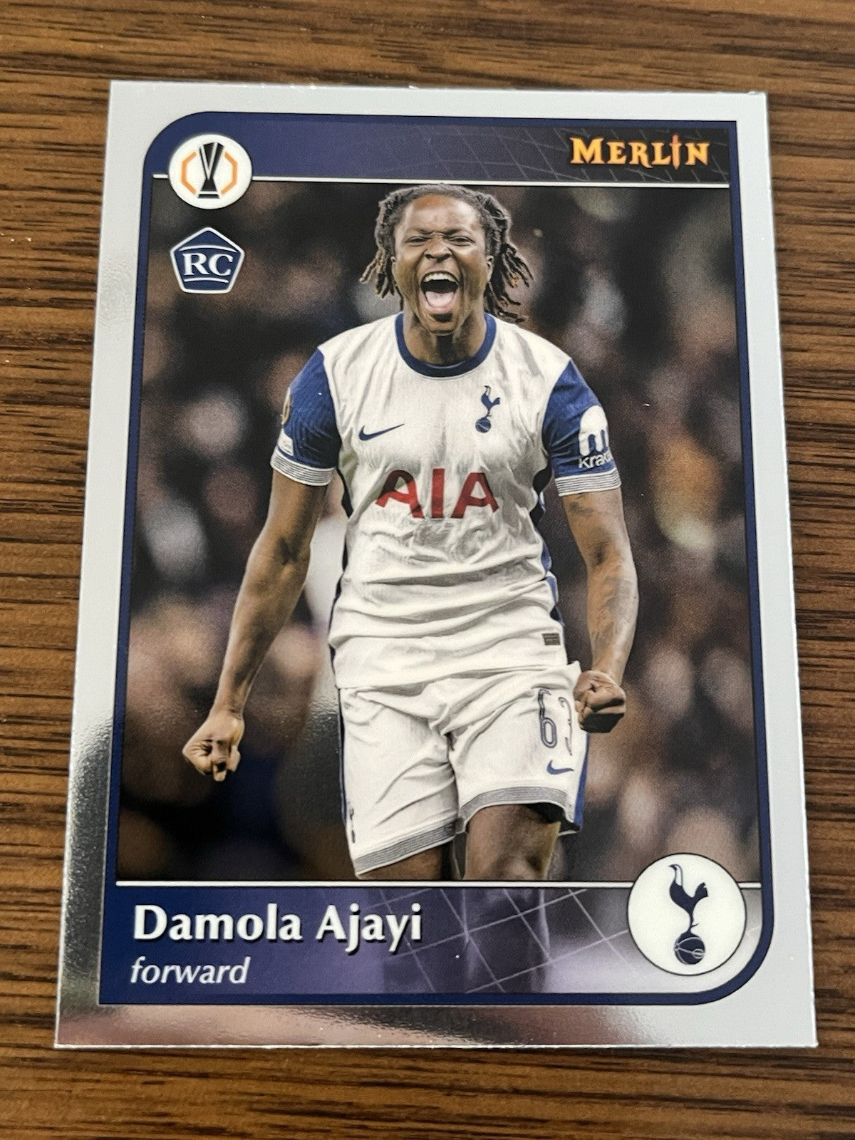 Damola Ajayi Rookie Topps Merlin Collections UEFA Europa League 112 Tottenham1
