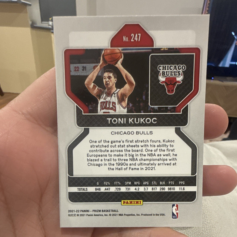 Panini Toni Kukoc Base 2021 22 Prizm Basketball Chicago Bulls 2471