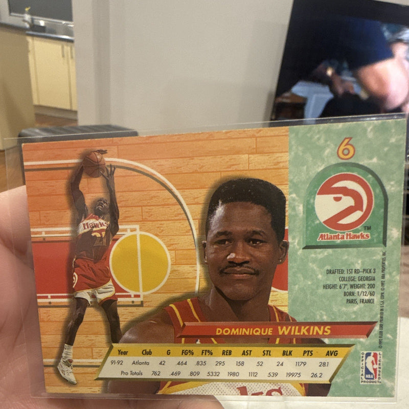 Fleer Ultra 1992 93 Dominique Wilkins Base Set Atlanta Hawks #61
