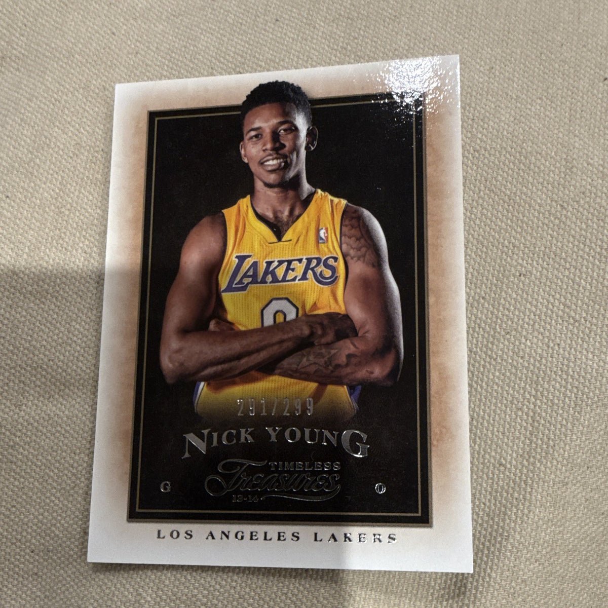 Panini 2013-14 Timeless Treasures Basketball Nick Young Lakers #60 291/2990
