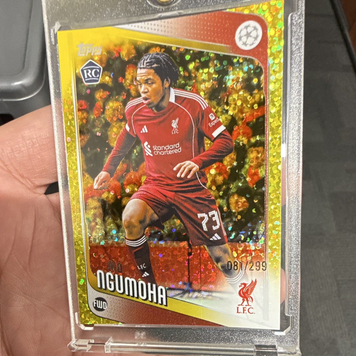 Topps Rio Ngumoha Rookie Liverpool FC UEFA Champions League #191 RC 081/2990
