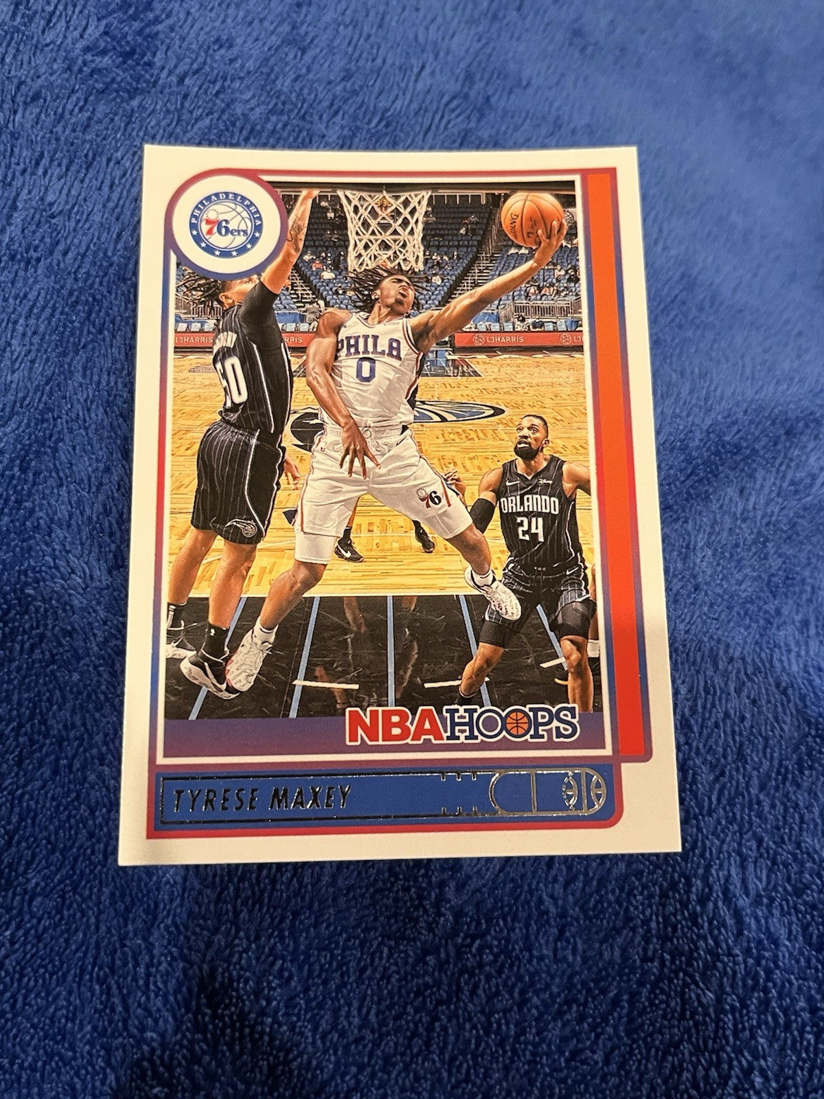 Tyrese Maxey Base Set Panini NBA Hoops 2021 22 Basketball #57 76ers0
