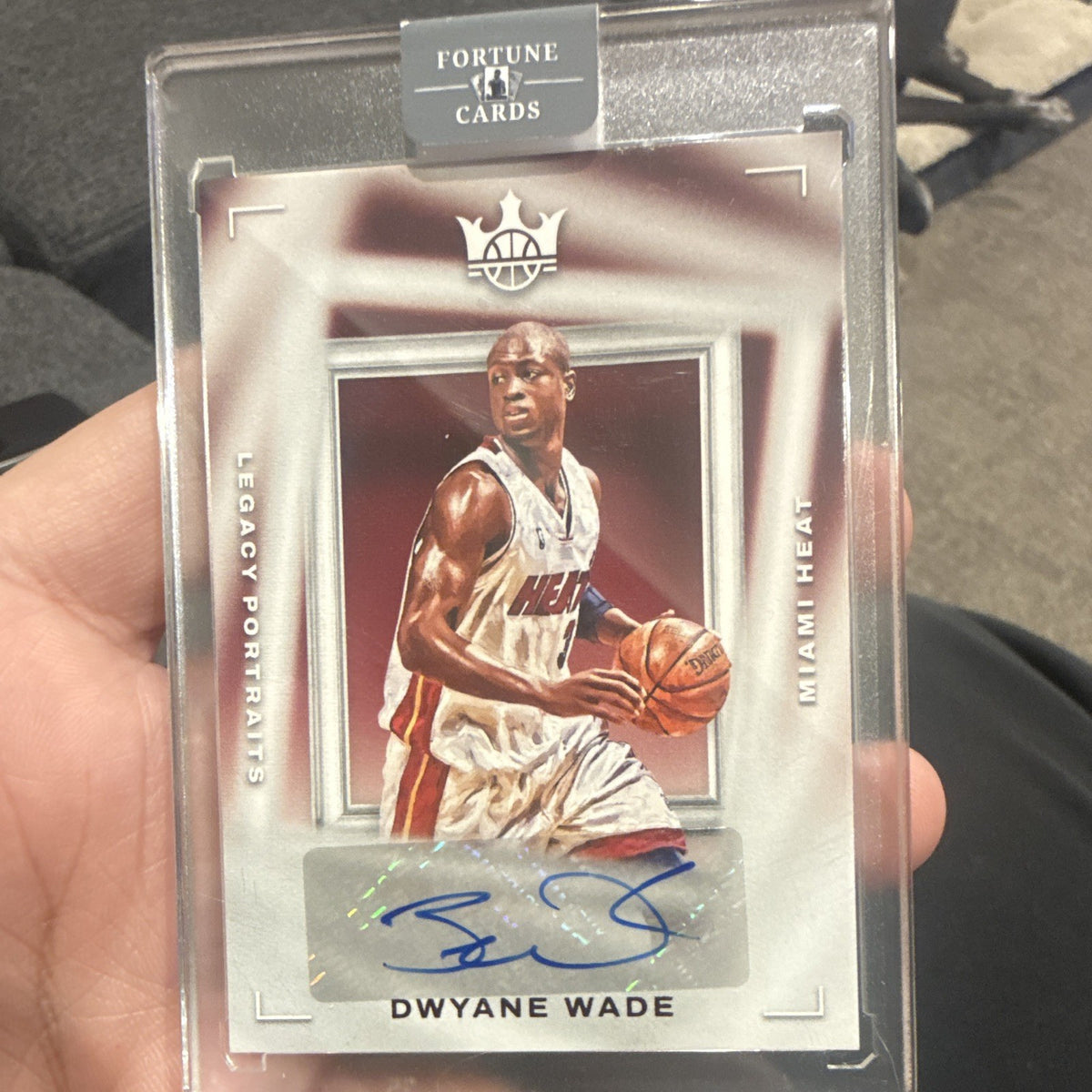 Panini Dwyane Wade 2022 23 Court Kings Legacy Portraits Auto 18/49 LP DWB0