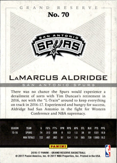 LaMarcus Aldridge Base Panini Grand Reserve 70 NM1