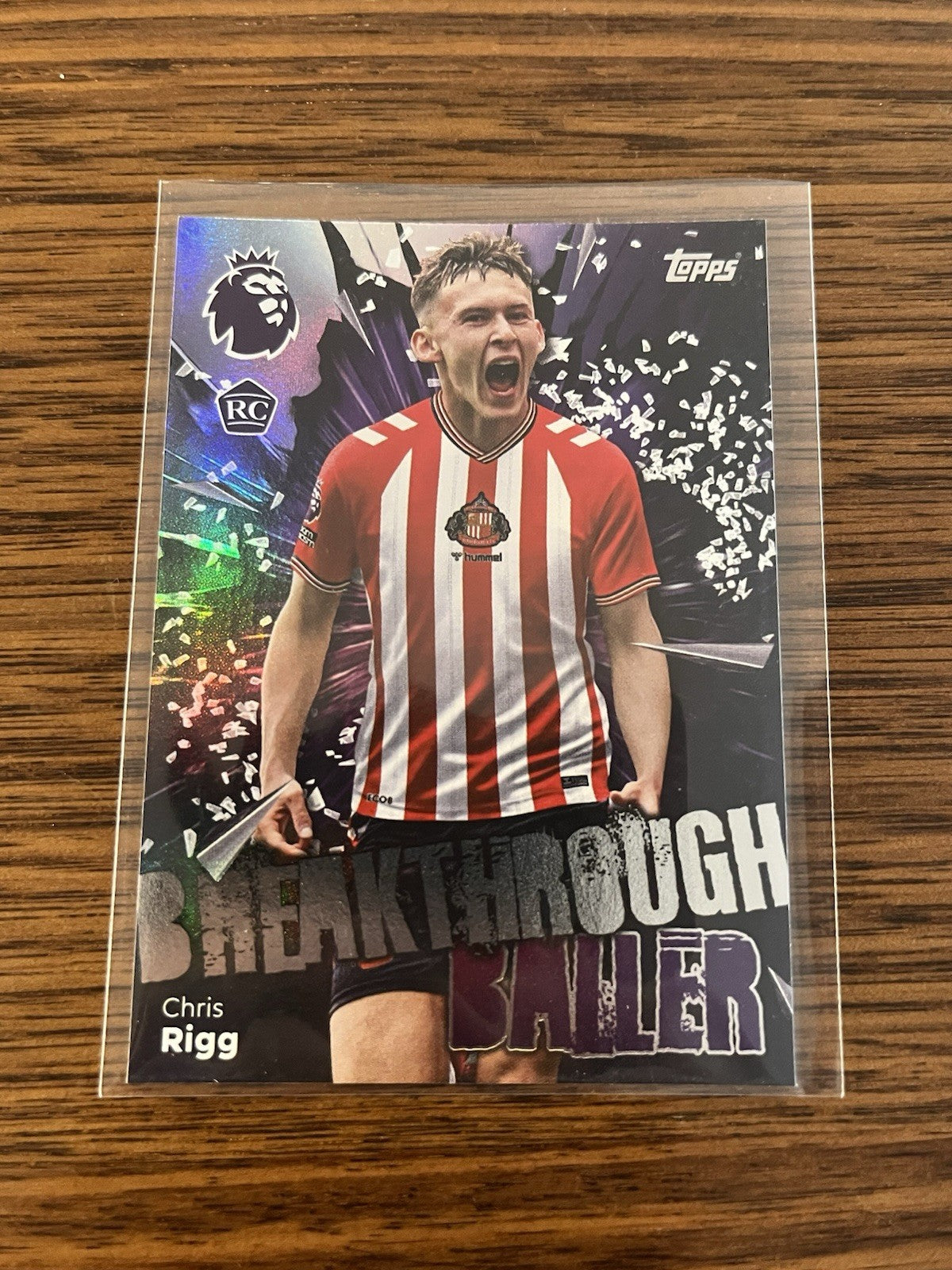 Topps Premier League Breakthrough Baller Rookie Chris Rigg Sunderland #3600