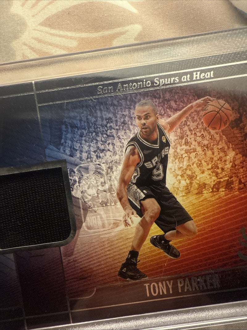 2013 Tony Parker NBA finals Game Worn Silhouette basketball2