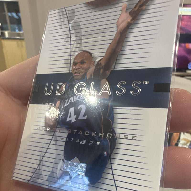 Upper Deck UD Glass Jerry Stackhouse Washington Wizards #60 2004 Base Set2