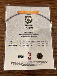 Topps Finest Jayson Tatum Boston Celtics #21 2024 25 NBA Common2
