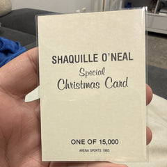 Arena Sports Shaquille O'Neal Special Christmas Card Insert 1993 /150001