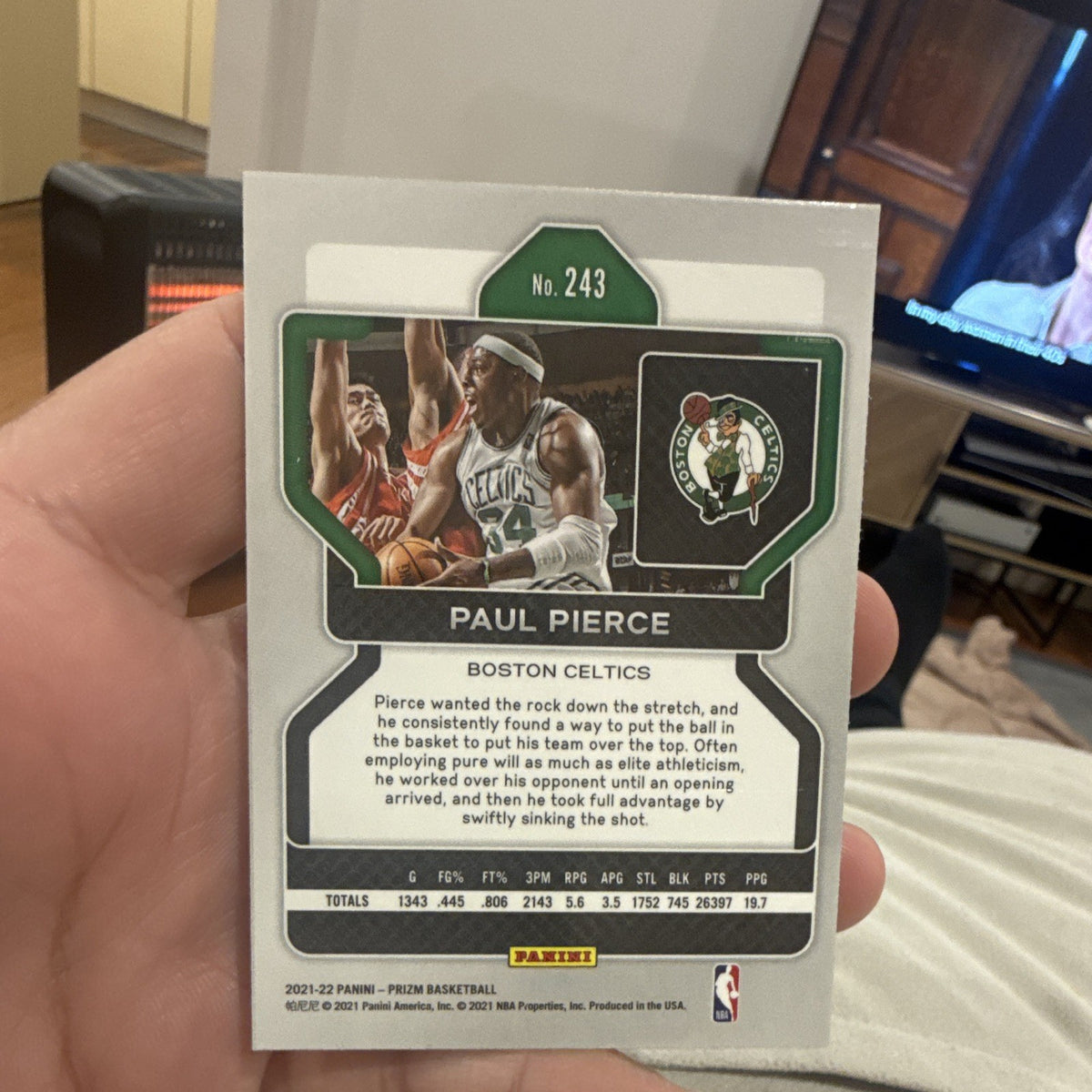 Panini 2021 22 Prizm Basketball Paul Pierce Base Set Boston Celtics #2431