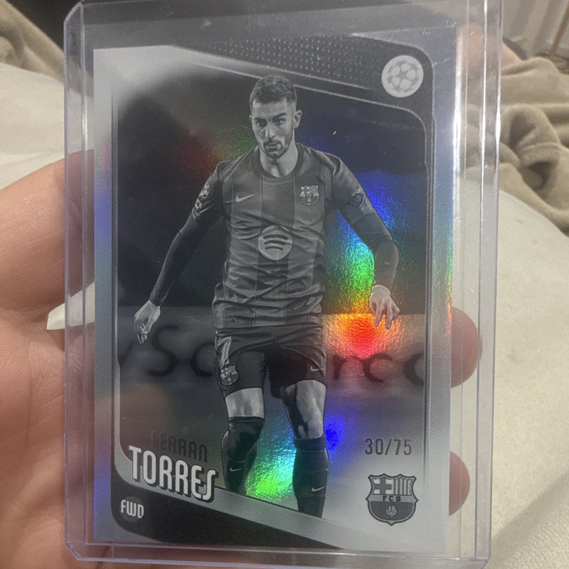 Ferran Torres Serial Numbered Topps UEFA Champions League 138 30/750