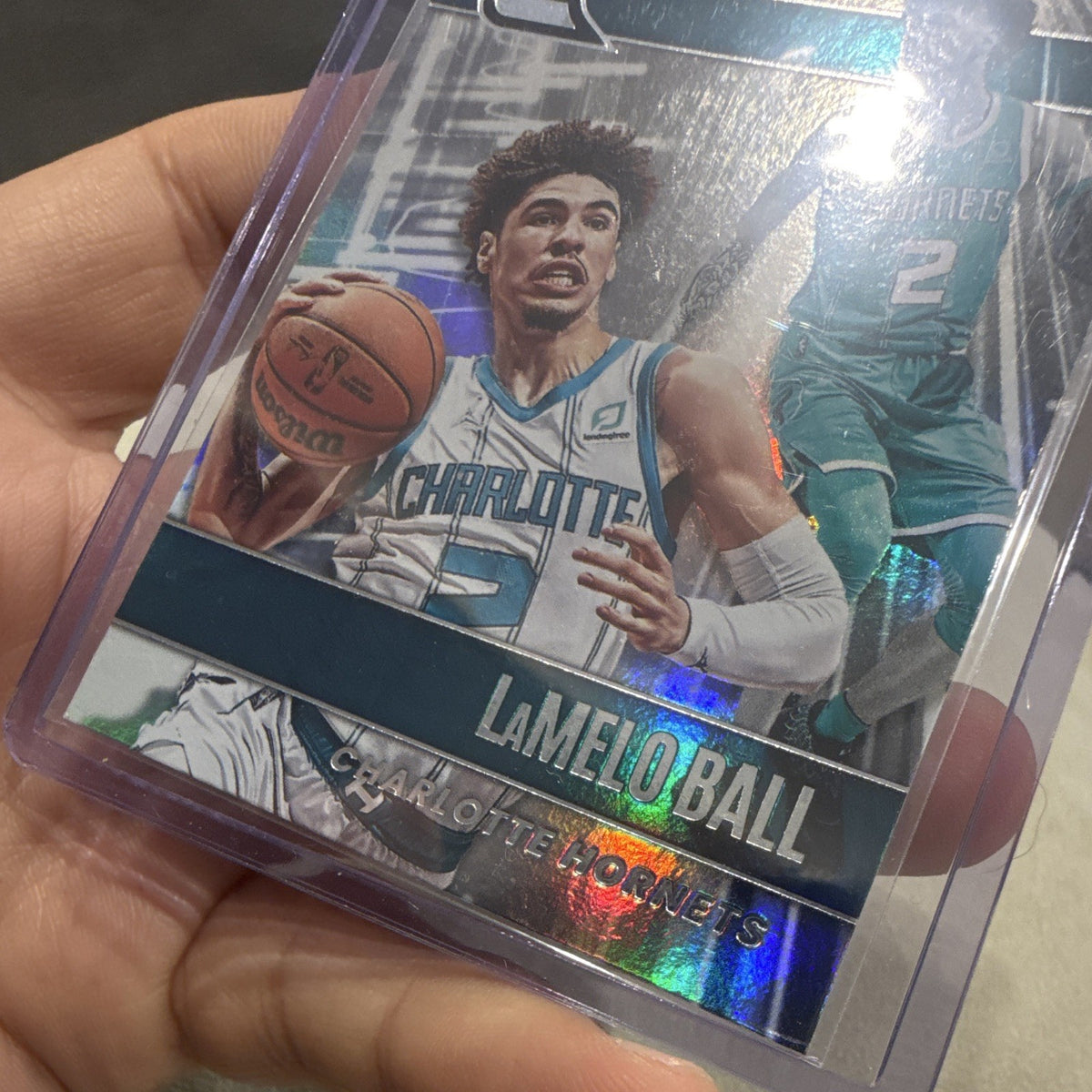 Panini LaMelo Ball Essentials Hologram 2021 22 Chronicles #309 Charlotte Hornets3