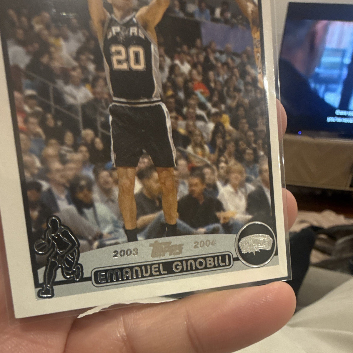 Topps 2003 04 Base Set #95 Emanuel Ginobili San Antonio Spurs2