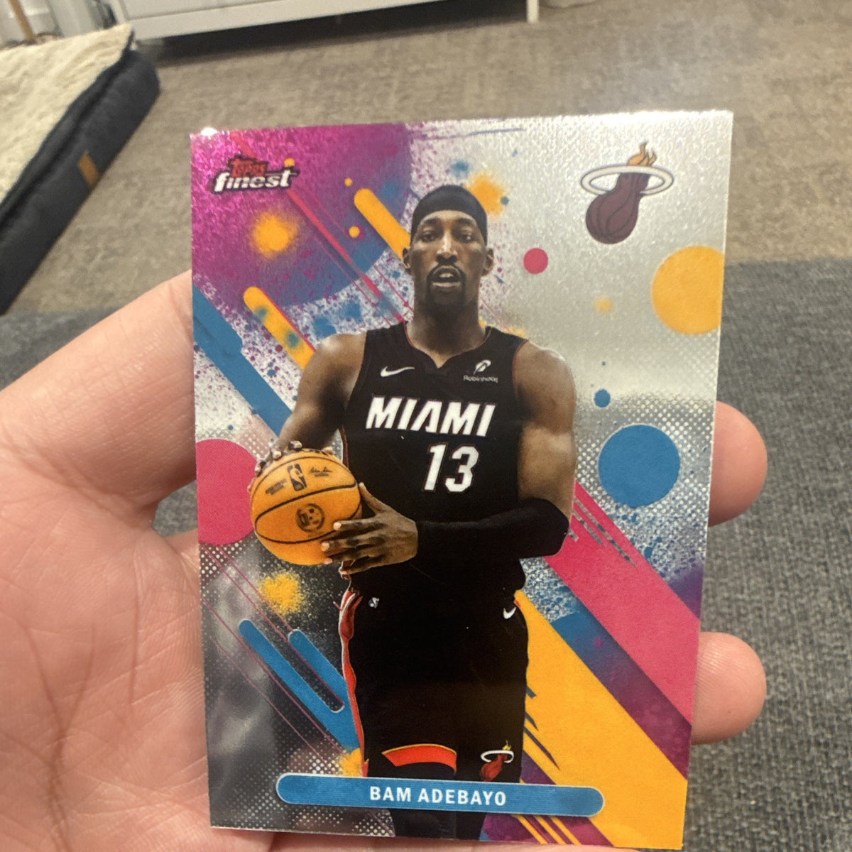 Topps Finest Base Set Bam Adebayo Miami Heat 52 NBA 24-25 Basketball0