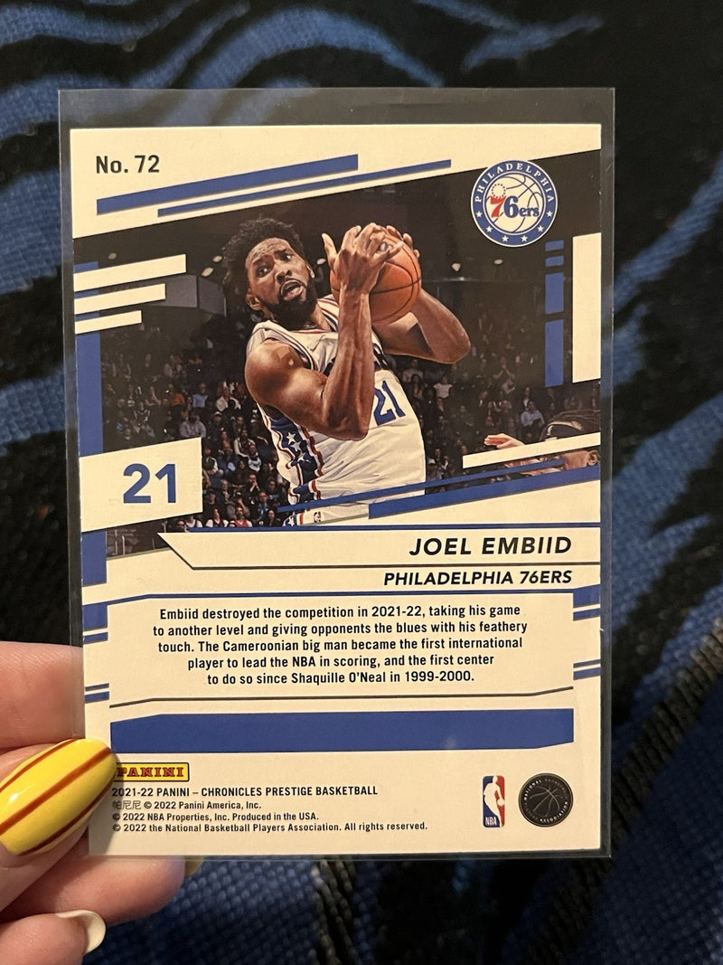 Panini 2021 22 Chronicles Prestige Basketball Base Set Joel Embiid 76ers 722