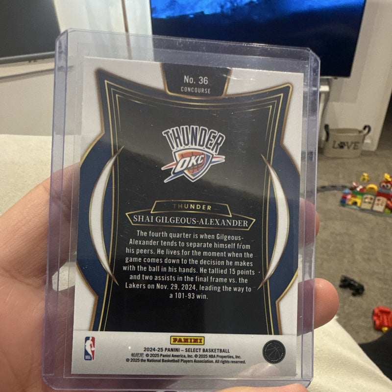 Panini Select 2024 25 Shai Gilgeous Alexander Concourse No. 36 OKC1