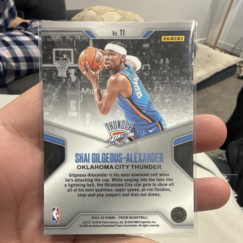 Panini 2024 25 Prizm Basketball Dominance #11 Shai Gilgeous Alexander OKC1