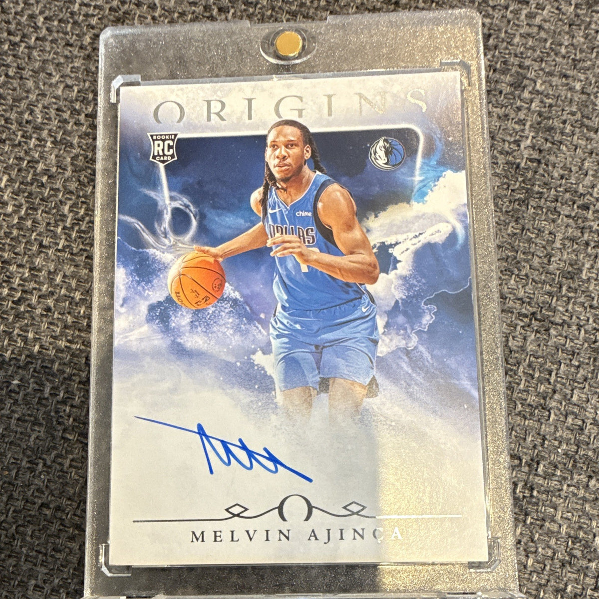 Panini Origins 2024-25 Melvin Ajinca Rookie Autographs Auto RC RA-MJA Mavericks0