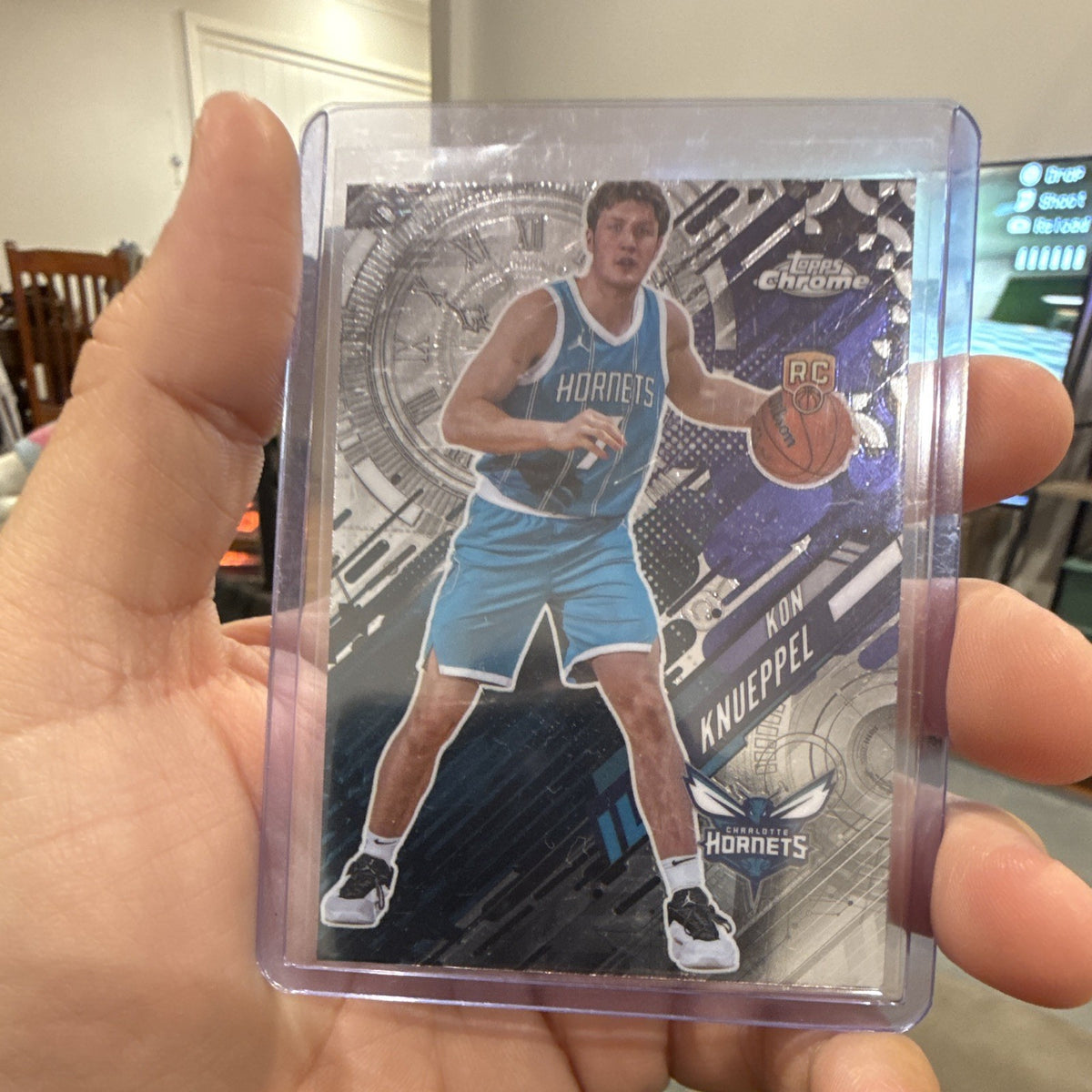 Topps Chrome Go Time Rookie Insert Kon Knueppel Charlotte Hornets 2025 GT 160
