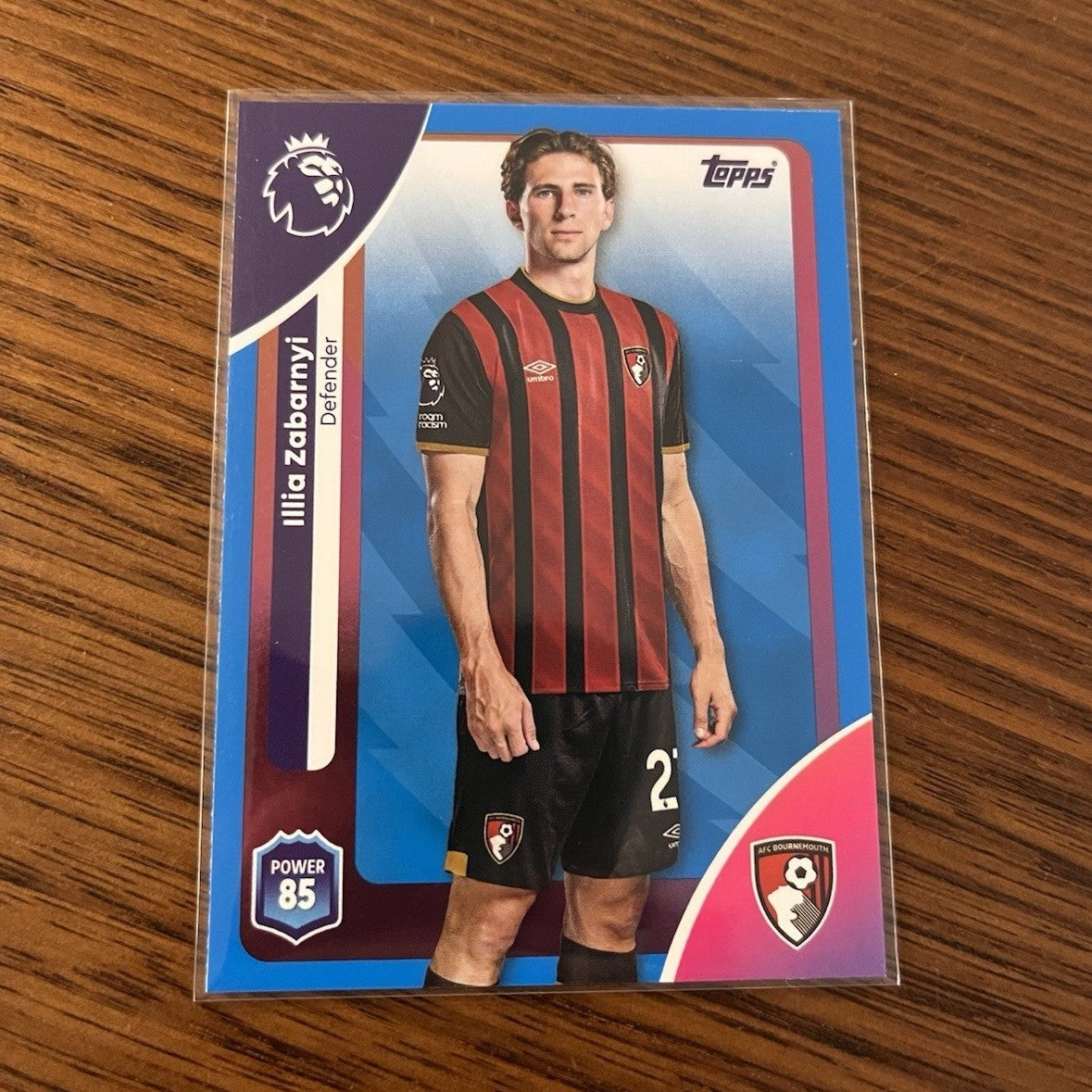 Topps Illia Zabarnyi Parallel Topps Premier League 2025/26 39 AFC Bournemouth0