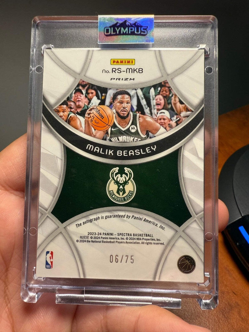 2023 24 Spectra MALIK BEASLEY Radiant Signatures Auto Base 06/751
