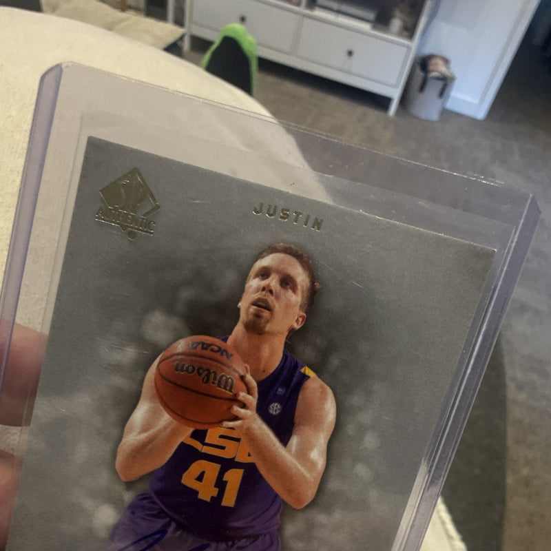 Upper Deck 2012 13 SP Authentic Justin Hamilton Autograph #49 LSU Tigers2