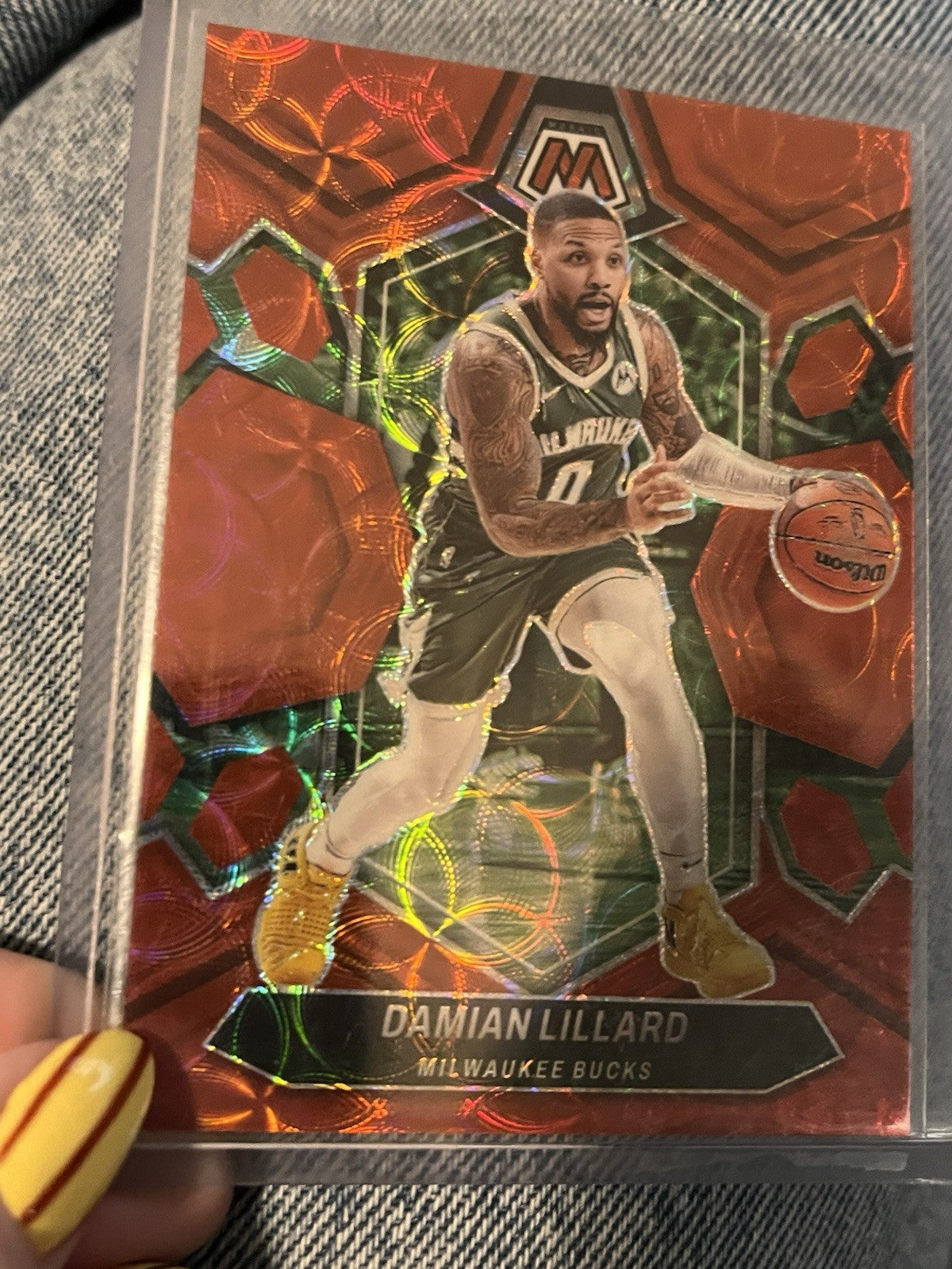 Panini Mosaic 2023-24 Damian Lillard Milwaukee Bucks #109 Parallel 04/751