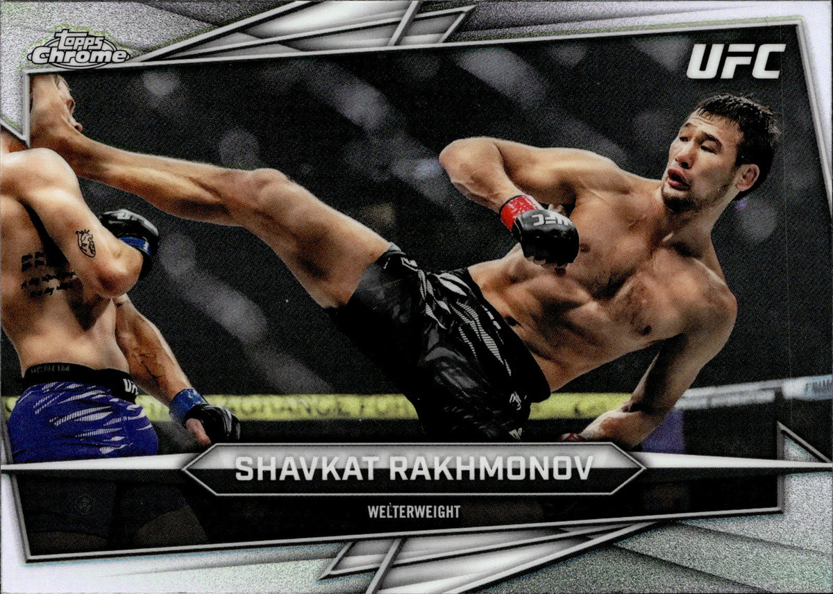Shavkat Rakhmonov Geometric Refractor Topps Chrome UFC    Refractor 176 NM0