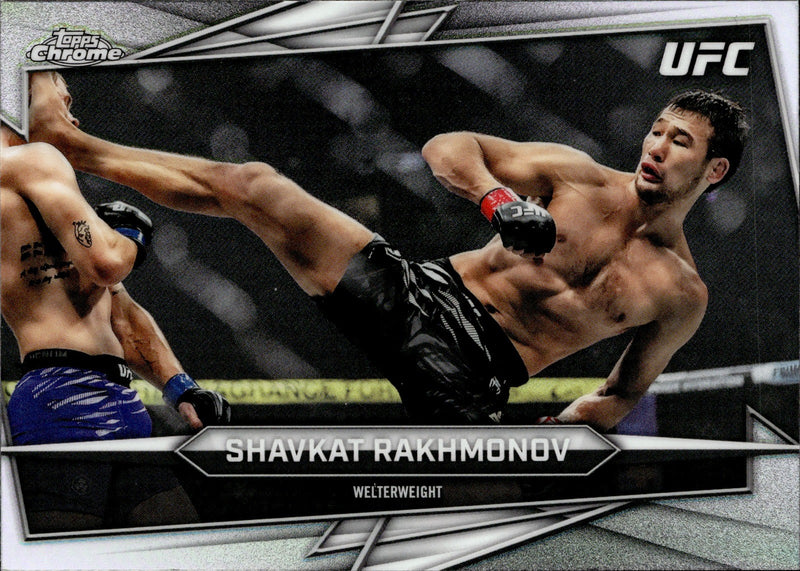 Shavkat Rakhmonov Geometric Refractor Topps Chrome UFC    Refractor 176 NM0