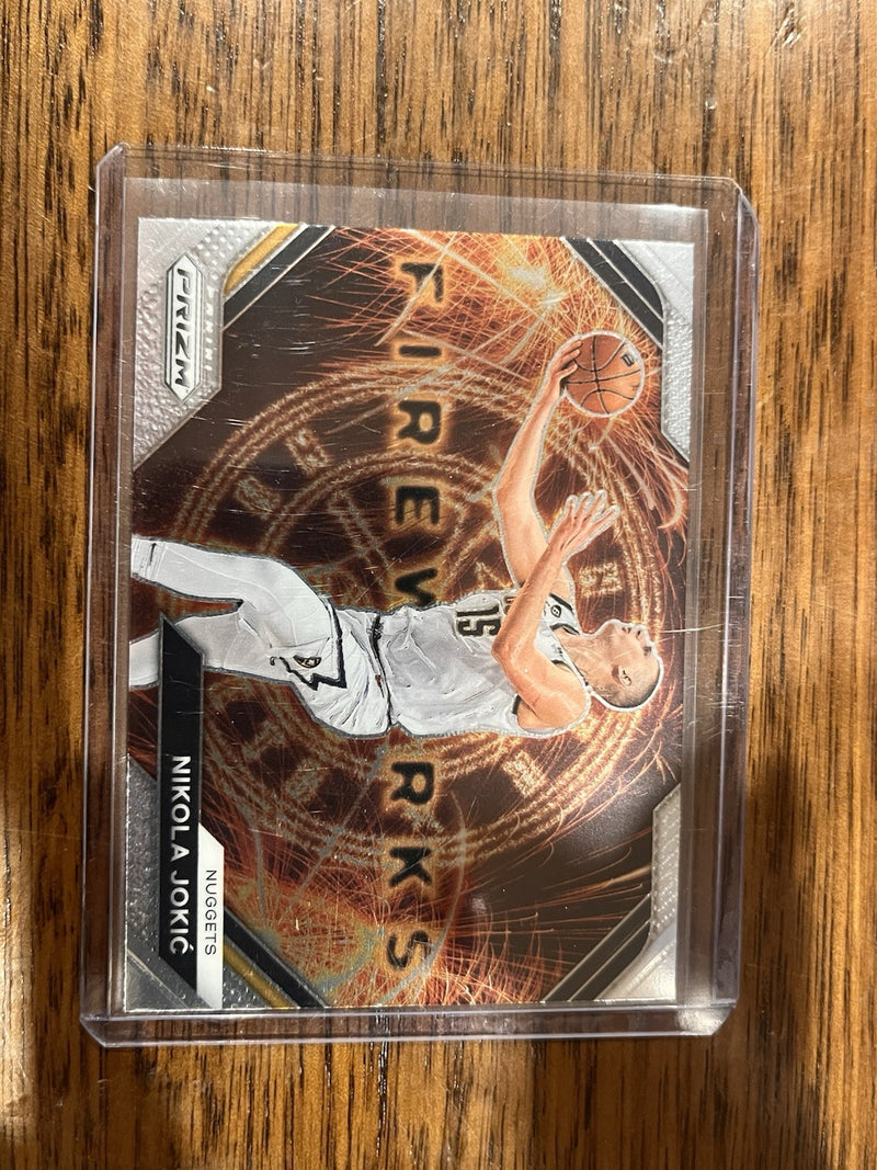 Nikola Jokić Fireworks Panini Prizm 2022 23 Denver Nuggets No. 221