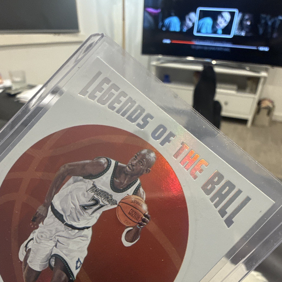 Panini Hoops 2019 20 Legends of the Ball Hologram Kevin Garnett #92