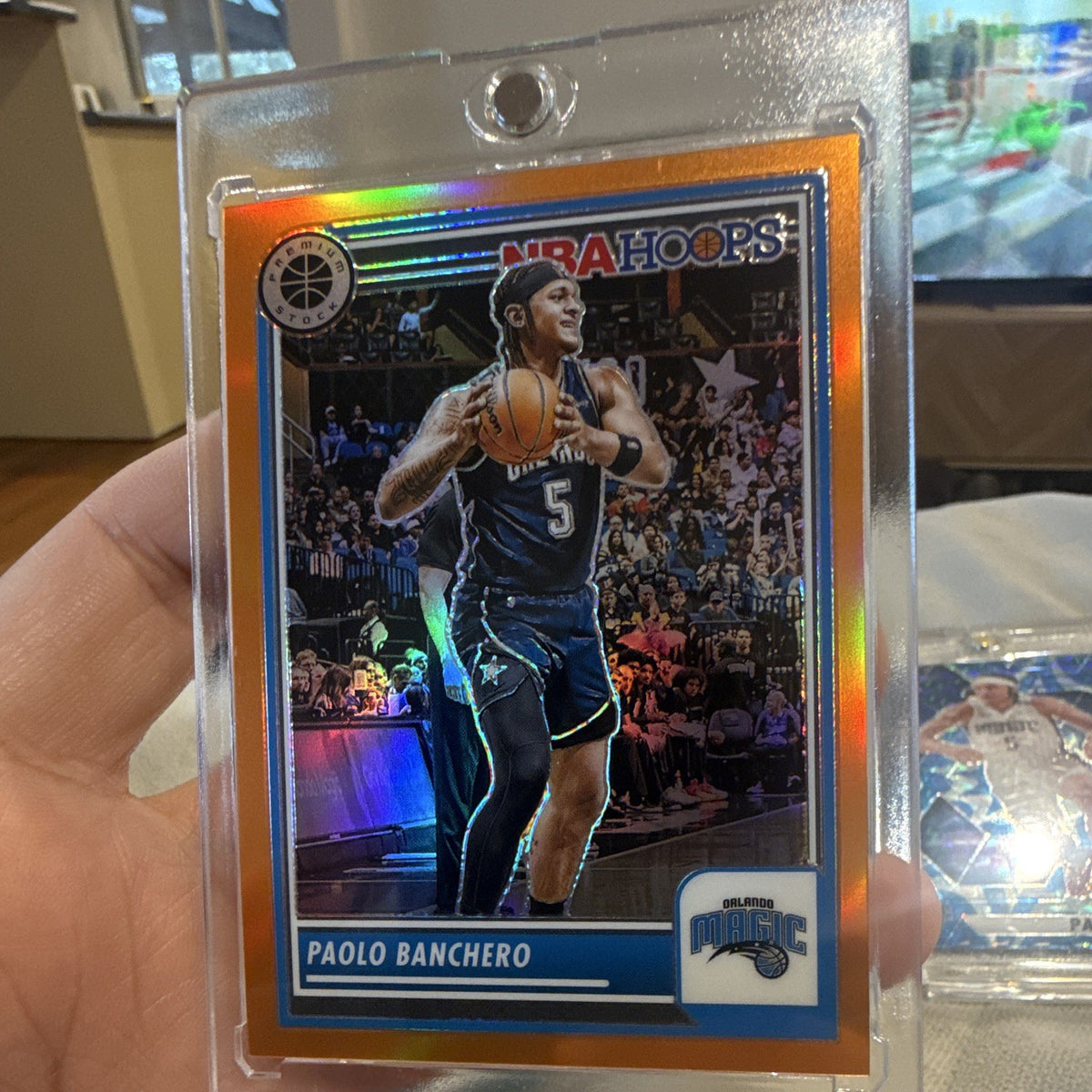 Panini 2023 24 Prizm Premium Stock Paolo Banchero Orange Parallel 145/299 #1820