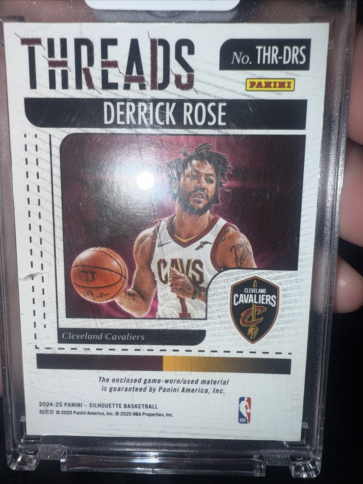 2024 25 Panini Silhouette Threads Derrick Rose Bronze parallel1