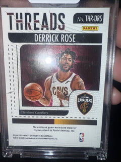 2024 25 Panini Silhouette Threads Derrick Rose Bronze parallel1