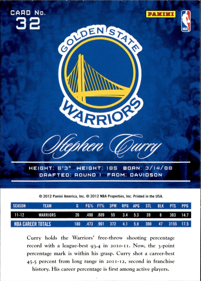 Stephen Curry Base Panini Prestige 32 NM1
