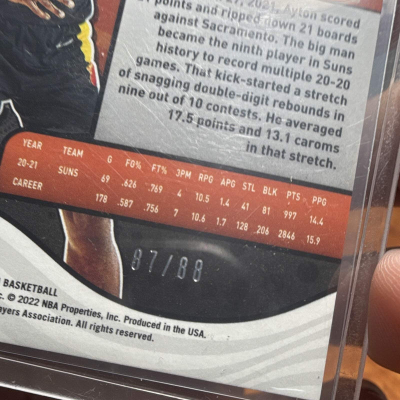 Panini Revolution 2021 22 New Year Deandre Ayton Phoenix Suns #66 87/881
