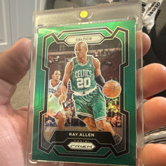 Panini Prizm 2023-24 Ray Allen Green Parallel #192 Boston Celtics0