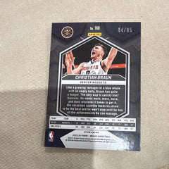 Panini 2023-24 Mosaic Christian Braun Blue Parallel #168 84/85 Denver Nuggets2
