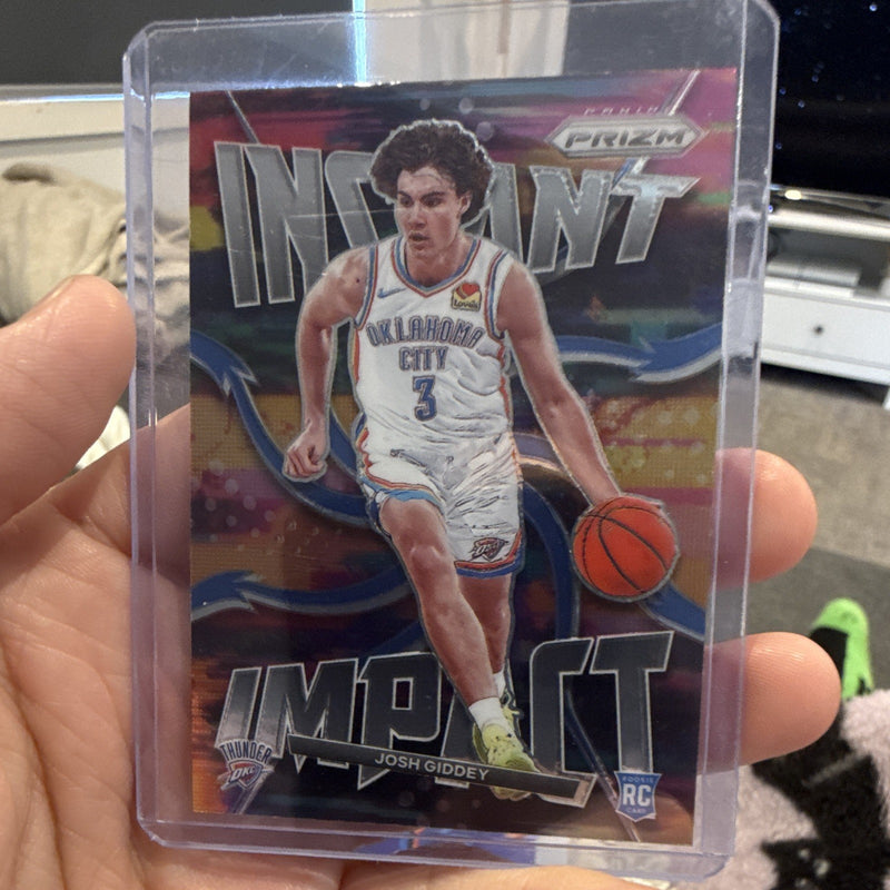 Panini Prizm 2021 22 Instant Impact #4 Josh Giddey Rookie Insert OKC0