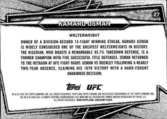 Kamaru Usman Base 27 Topps Chrome NM1
