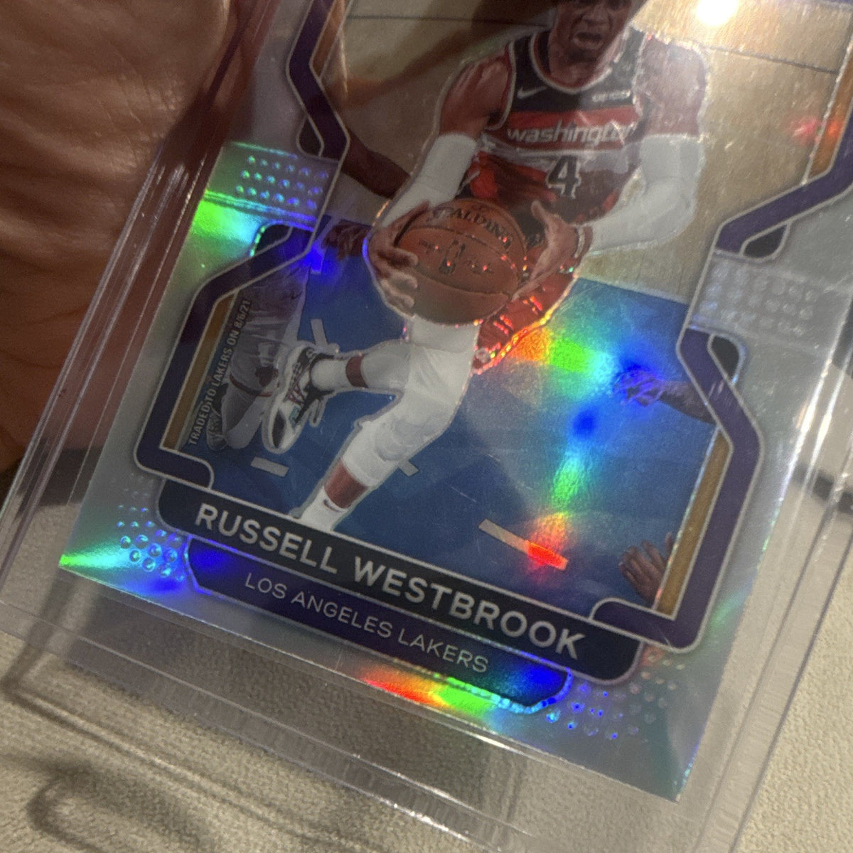 2021 22 Panini Prizm Russell Westbrook Los Angeles Lakers #55 Parallel3