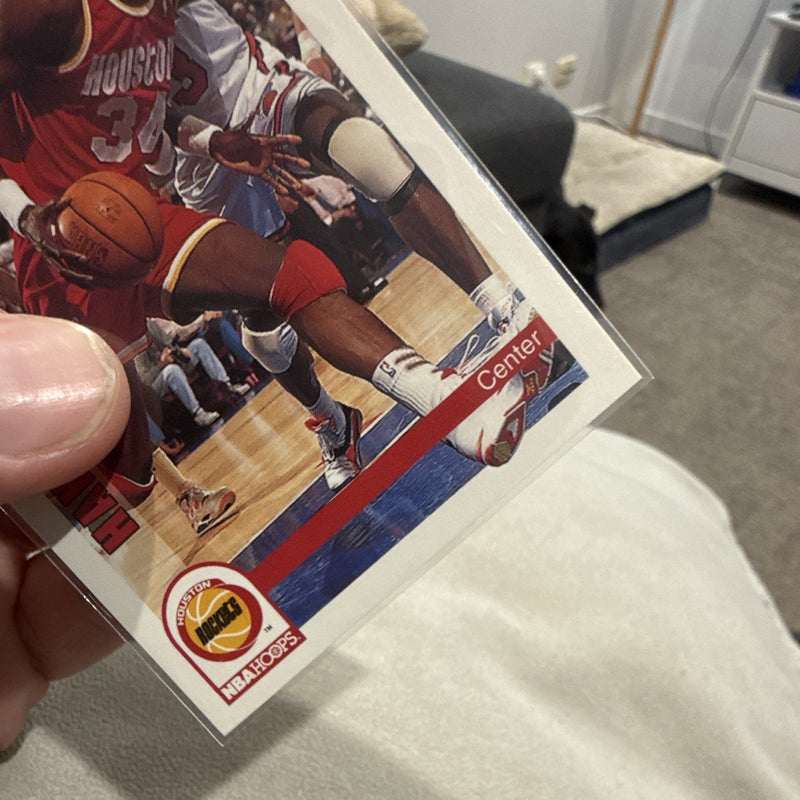 SkyBox NBA Hoops 1992 Hakeem Olajuwon #85 Houston Rockets Base Set3