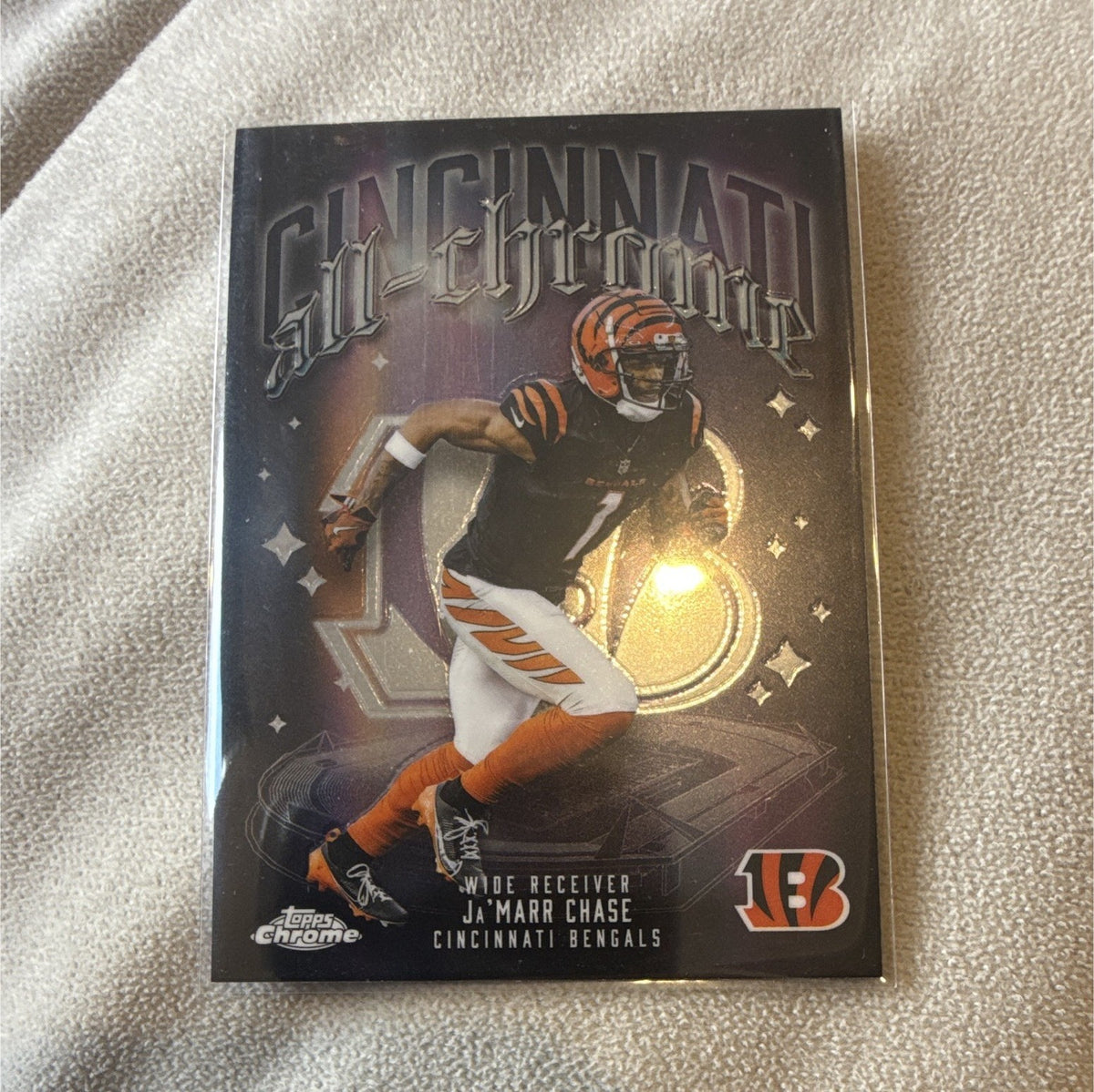 Topps Chrome All-Etching ACT-5 Ja'Marr Chase Cincinnati Bengals0