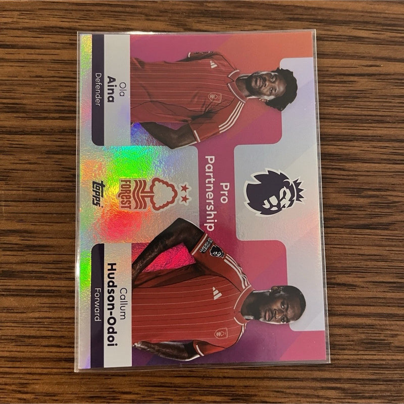 Topps Pro Partnership Insert Ola Aina/Hudson Odoi Nottingham Forest #3750